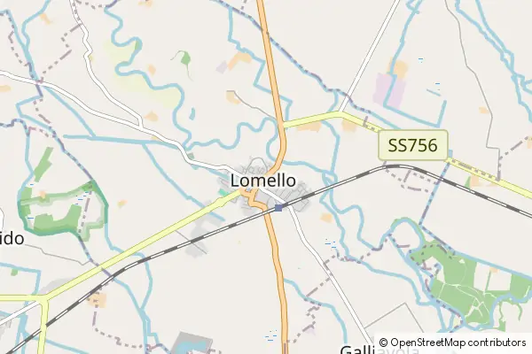 Mapa Lomello