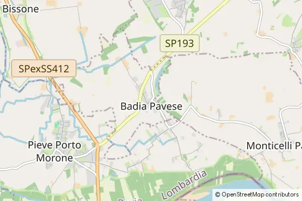 Mapa Badia Pavese