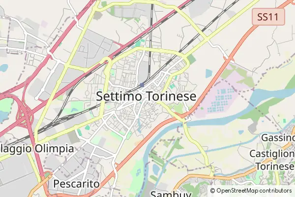 Mapa Settimo Torinese