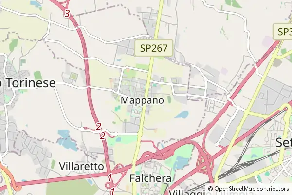 Mapa Mappano