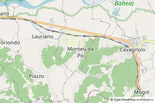 Mapa Monteu da Po