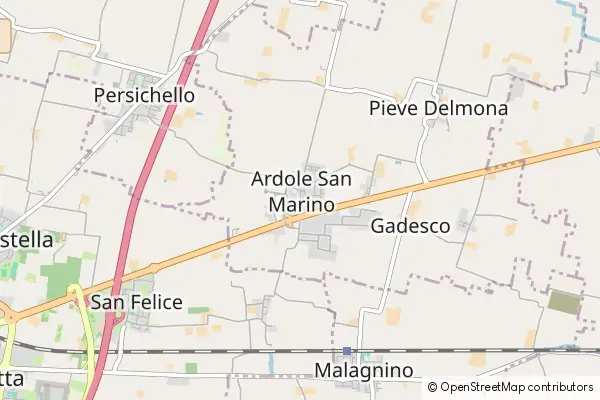 Mapa Gadesco-Pieve Delmona