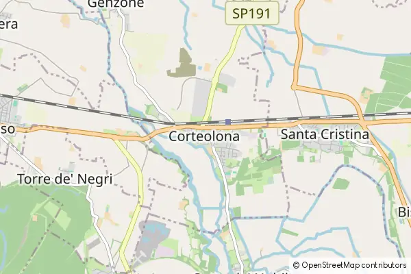 Mapa Corteolona