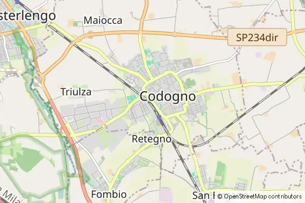 Mapa Codogno