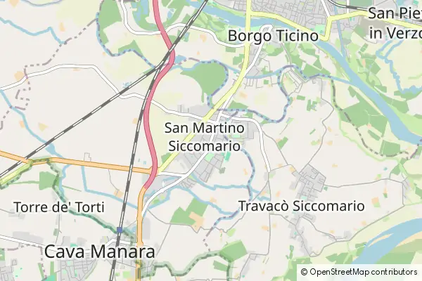 Mapa San Martino Siccomario