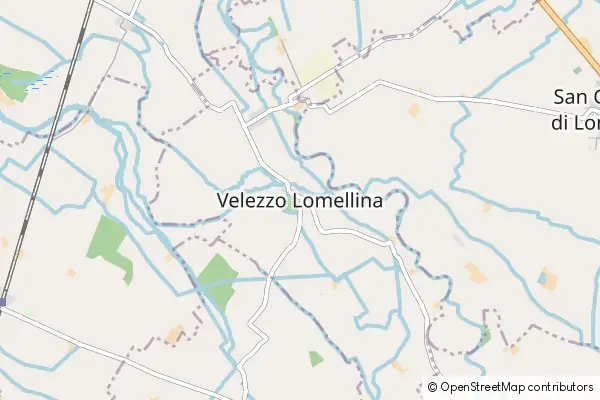 Mapa Velezzo Lomellina