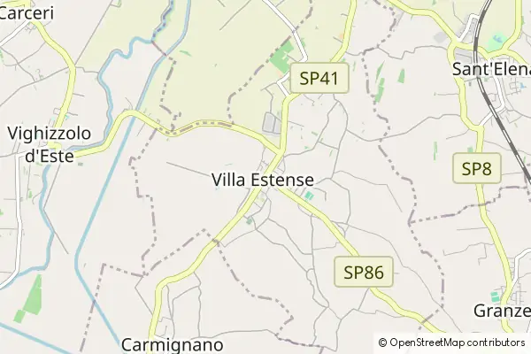 Mapa Villa Estense