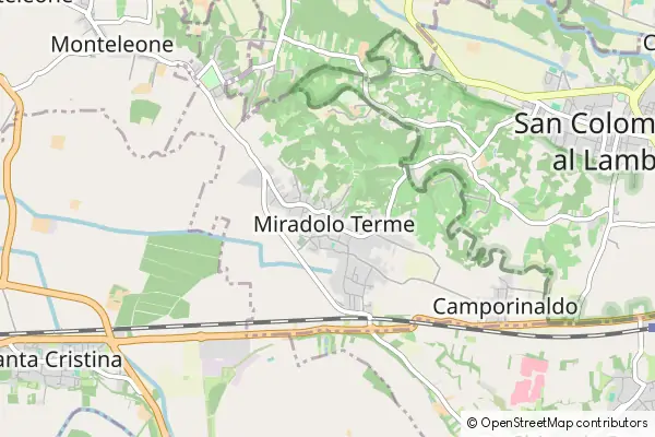 Mapa Miradolo Terme