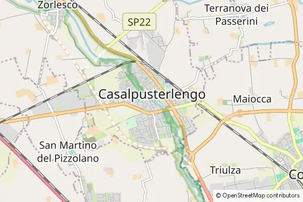 Mapa Casalpusterlengo