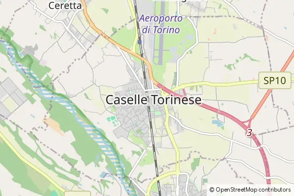 Mapa Caselle Torinese