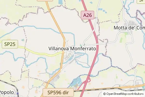 Mapa Villanova Monferrato