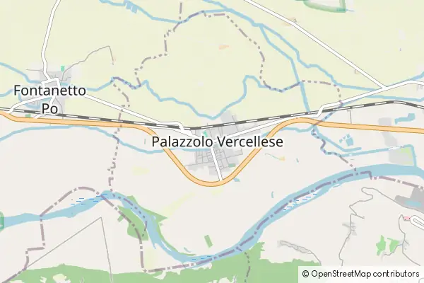 Mapa Palazzolo Vercellese