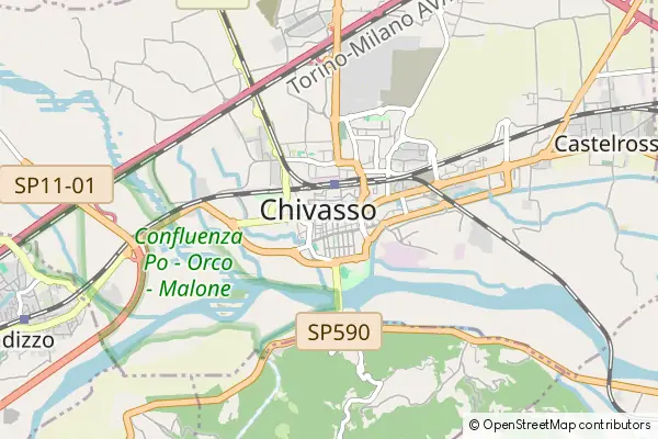 Mapa Chivasso