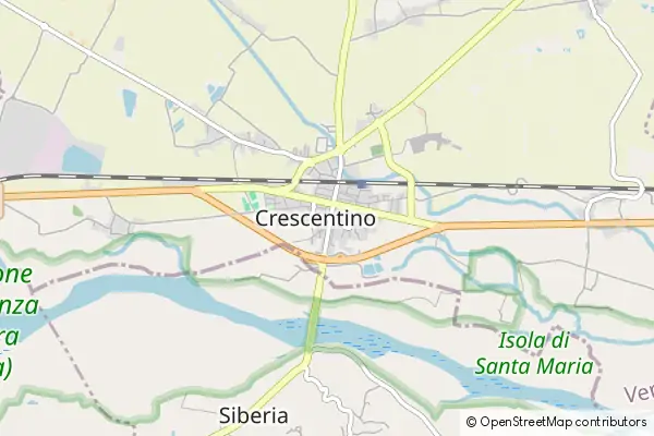 Mapa Crescentino