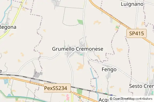 Mapa Grumello Cremonese ed Uniti