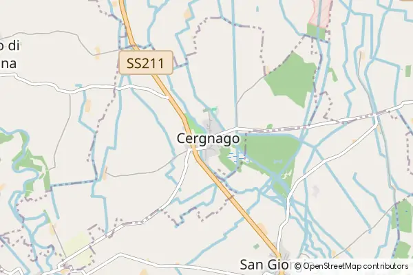 Mapa Cergnago