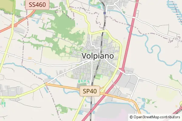 Mapa Volpiano