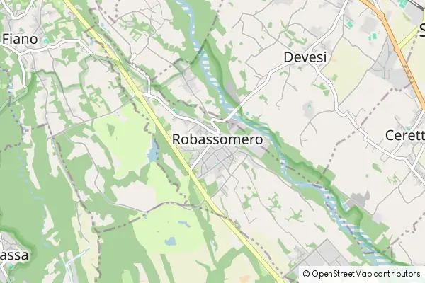 Mapa Robassomero