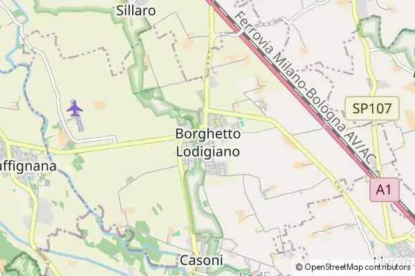 Mapa Borghetto Lodigiano