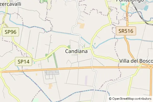 Mapa Candiana