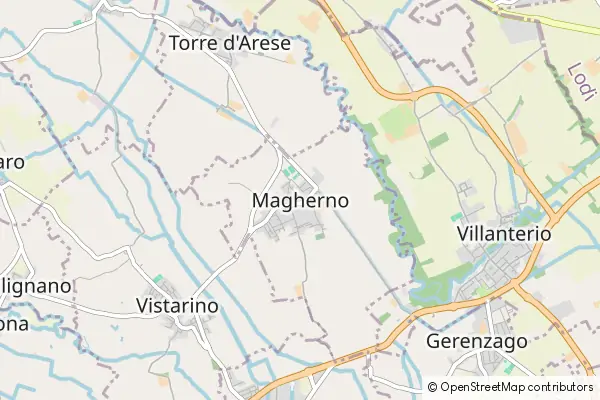 Mapa Magherno