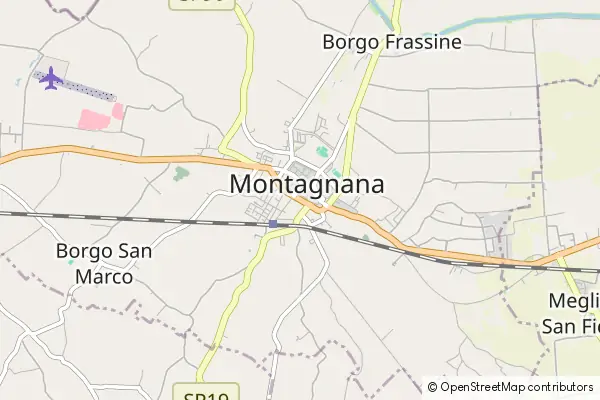 Mapa Montagnana