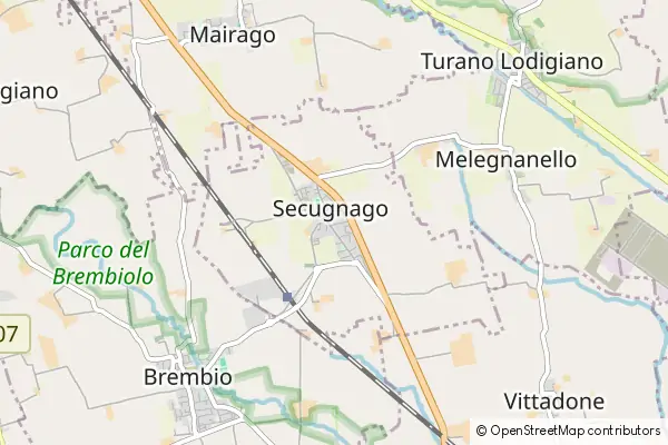 Mapa Secugnago