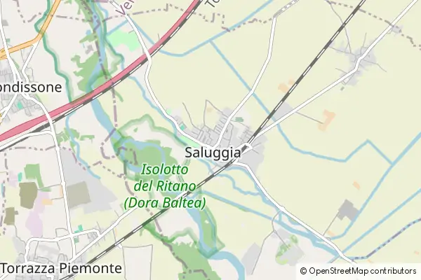 Mapa Saluggia