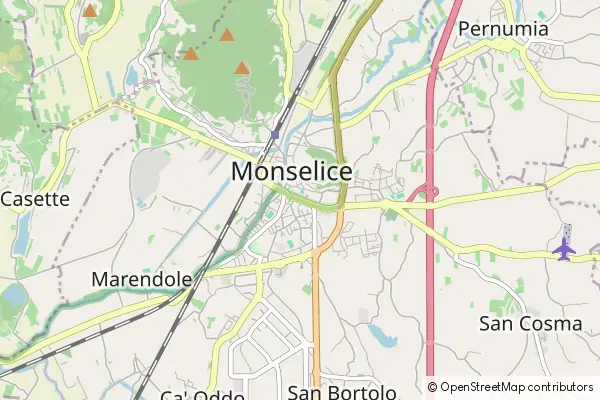 Mapa Monselice