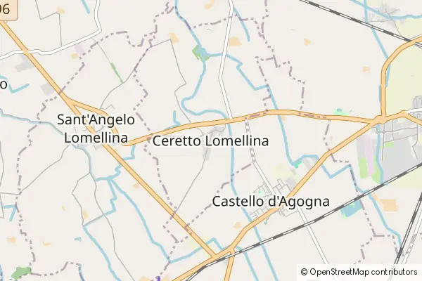 Mapa Ceretto Lomellina