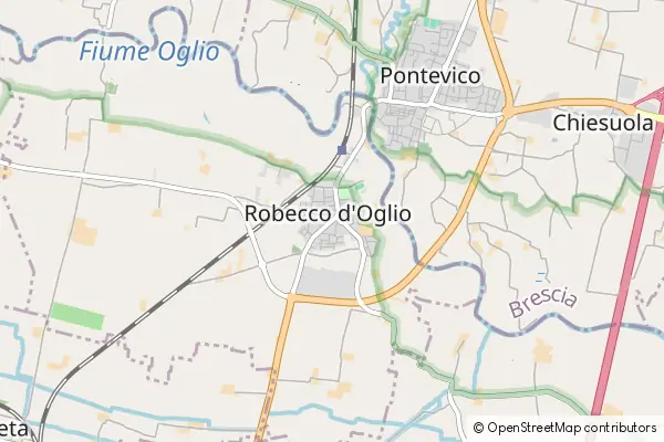 Mapa Robecco d'Oglio