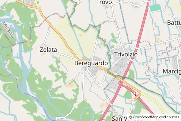 Mapa Bereguardo