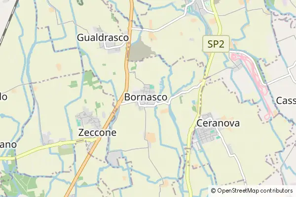 Mapa Bornasco