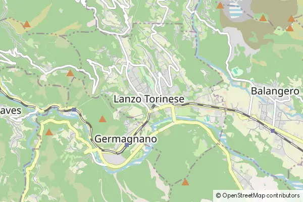 Mapa Lanzo Torinese