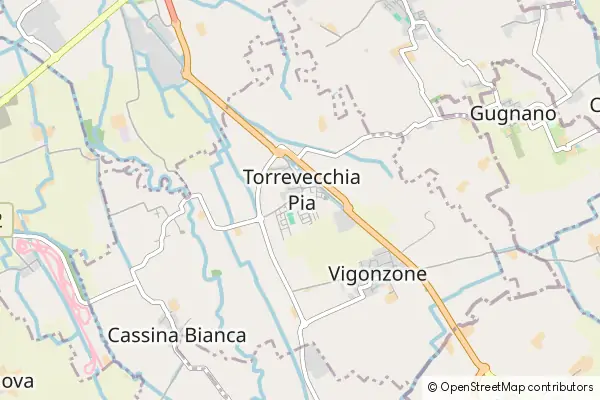 Mapa Torrevecchia Pia