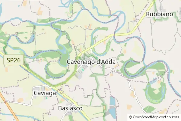 Mapa Cavenago d'Adda