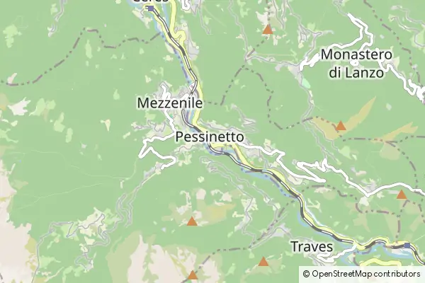 Mapa Pessinetto