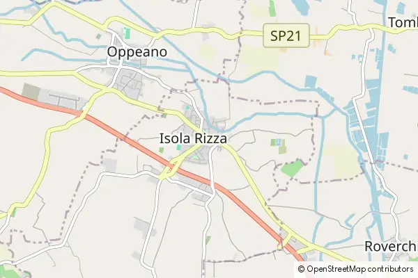 Mapa Isola Rizza