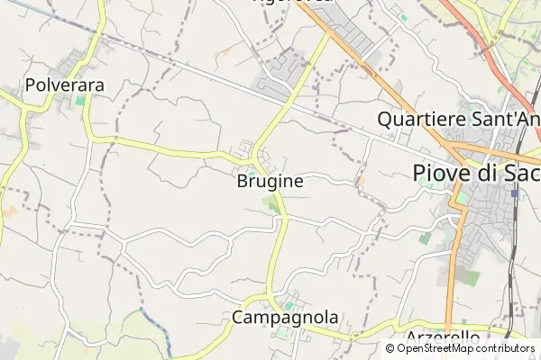 Mapa Brugine