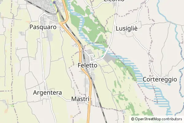 Mapa Feletto