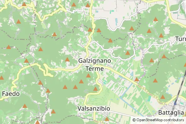 Mapa Galzignano Terme