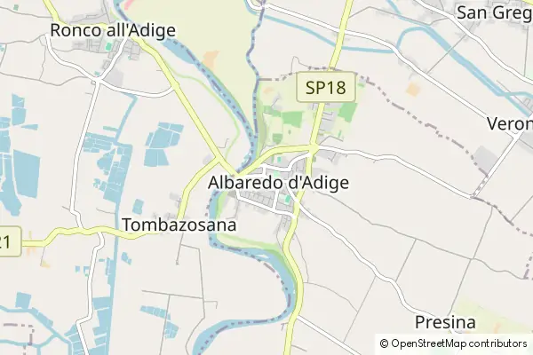 Mapa Albaredo d'Adige