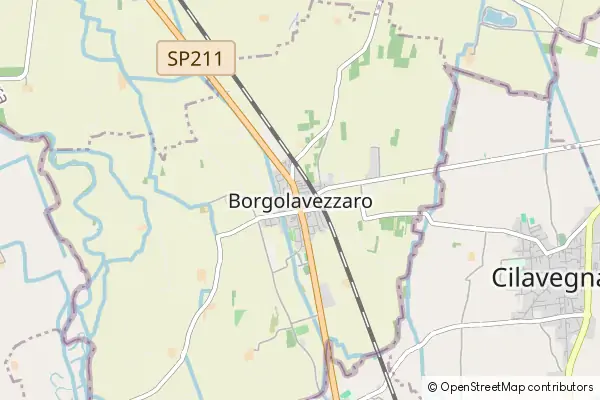 Mapa Borgolavezzaro