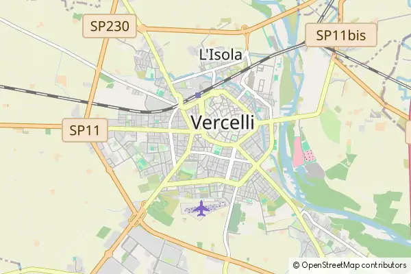 Mapa Vercelli