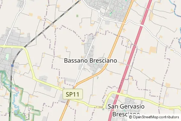 Mapa Bassano Bresciano