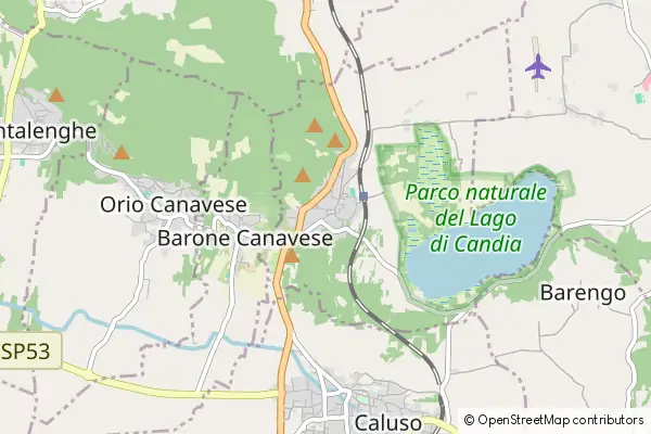 Mapa Candia Canavese