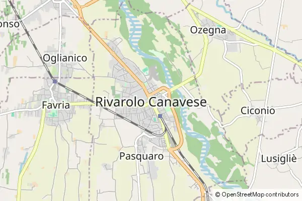 Mapa Rivarolo Canavese