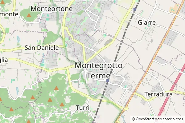 Mapa Montegrotto Terme