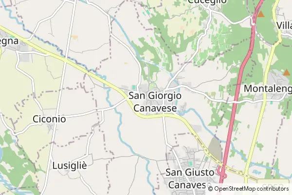 Mapa San Giorgio Canavese