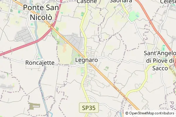 Mapa Legnaro